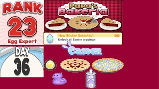 PAPA'S BAKERIA | Rank 23 - All EASTER Toppings Unlocked (STICKER 008)