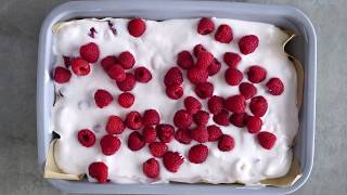 Try this easy raspberry ice cream tart