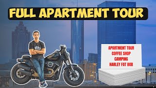 Atlanta Georgia Apartment Tour I Indian in ATLANTA GA 🇺🇸🇮🇳 - Harley Fat Bob on the streets