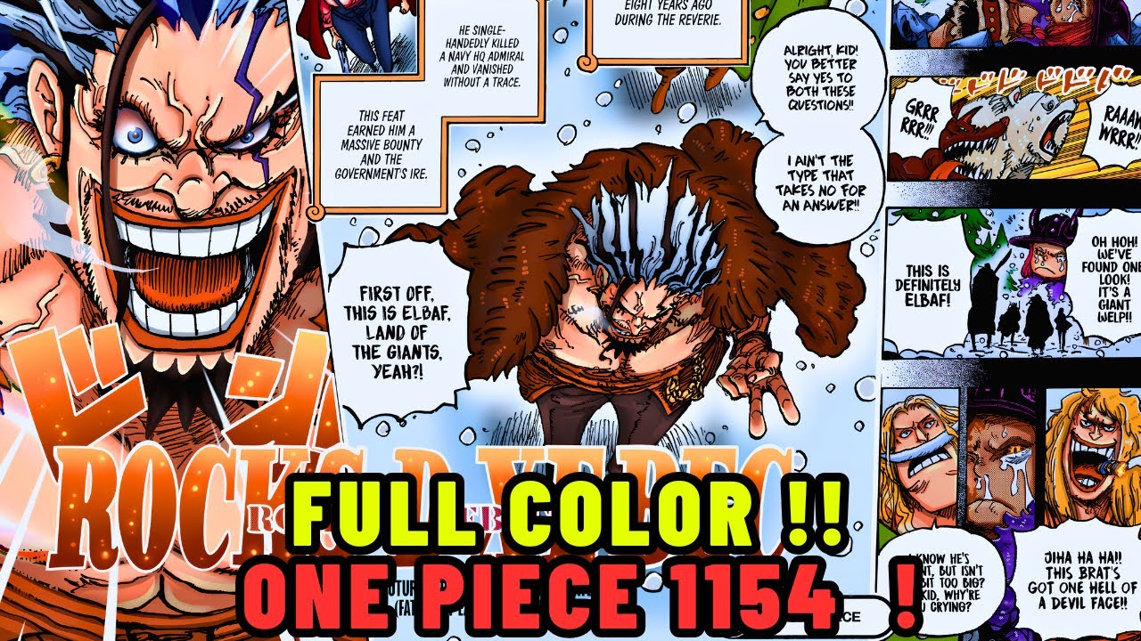 COLOR ONE PIECE 1154 ! XEBEC EL PADRE DE KUROHIGE REVELADO ! PIRATAS ROCKS EN ELBAFF !!