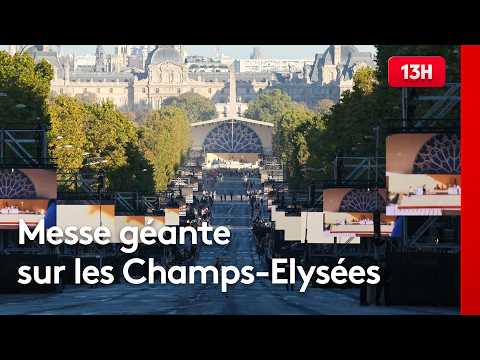 Messe géante sur les champs-élysées : une foule ahurissante