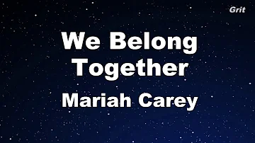 We Belong Together - Mariah Carey Karaoke【With Guide Melody】