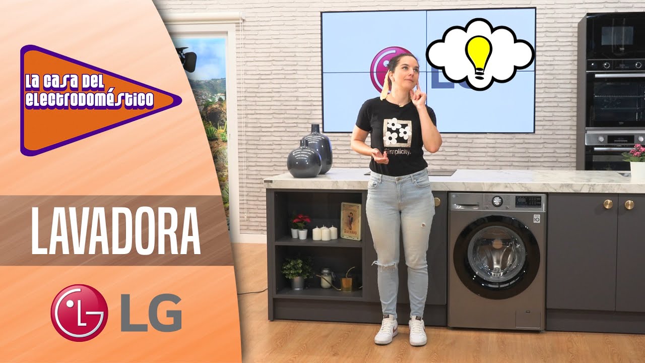 LG LAVADORA F4WV3009S6S - Color inox, 9 kg, clase B y 1400 rpm.