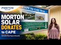 Morton Solar Donates to Community Action Program of Evansville (CAPE)