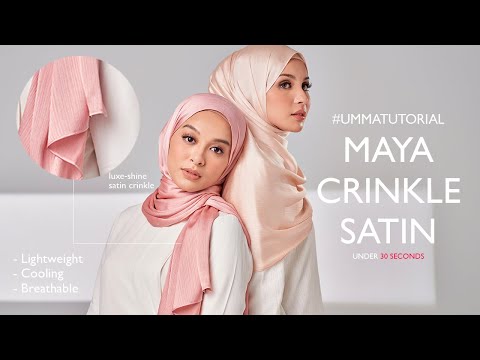 UMMA Hijab Tutorial #46 - Maya Crinkle Satin Scarf