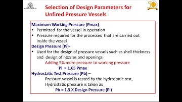 Design of Pressure Vessel (Unfired):Part-1