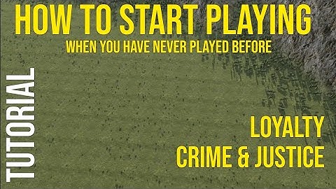 First time playing - Adding Crime & Justice & Loyalty | Beginner