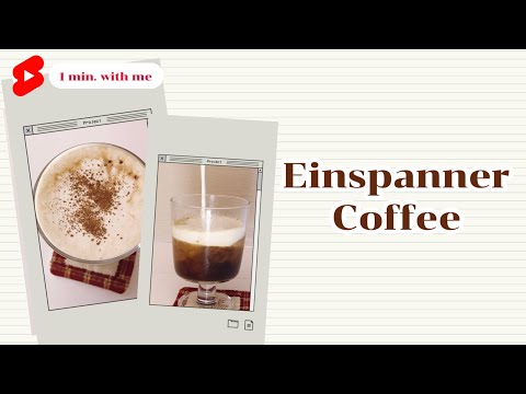 1 minute with me | Einspanner Coffee มาทำกาแฟครีมนัวๆ กัน #shorts