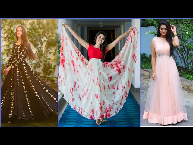 Best poses on long frock - YouTube