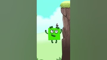 Numberblocks 4 Magic Run - Numberblocks four falling Adventure | Number Counting Go Explore Game