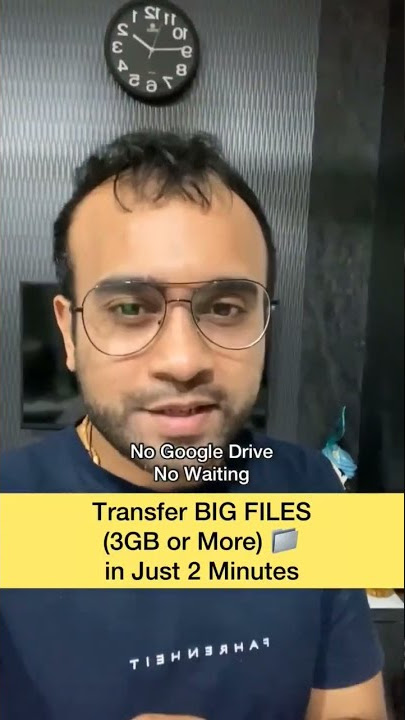 Transfer BIG FILES (3GB or More) in Just 2 MinutesNo Google Drive No Waiting. #shorts  #videos