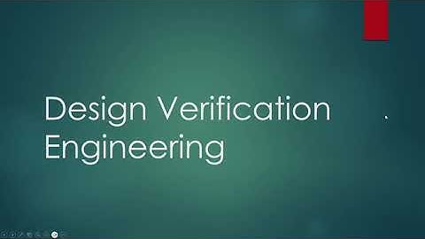 Learn to be a Design Verification Engineer