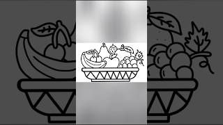 Healthy fruits drawing Easy #shortsviral #shortsfeed #shorts #fruits #drawing #healthy