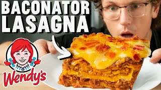 Josh Makes Wendy's Baconator Lasagna