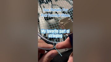How to string your badminton racket: making a knot. #badminton #howto #yonex #exbolt63
