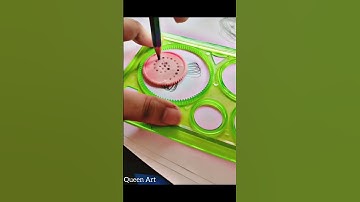 How many rotations did the pen make in total ? 🤔 #spirograph #2024 #queenart