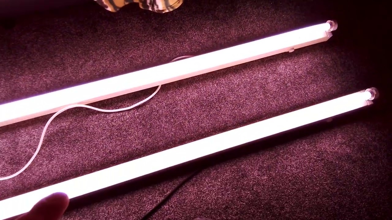 Thorn grey and white based 5 foot fluorescent striplight with a natura T8 fluorescent tube each