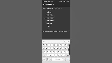 How✨🔥 to Draw A diamond Pattern Using Python🤣🤩