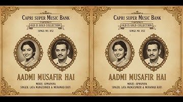 052 _ Aadmi Musafir Hai _ Apnapan _ Lata Mangeshkar & Muhammad Rafi