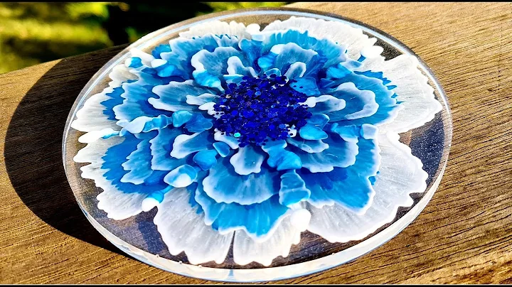 #928 WOOHOO! My Best 3D Resin Flower Coaster So Far. Watch My Tutorial To See How I Did It