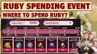 King's Raid - Ruby Spending Event + Where to Spend the Rubies?