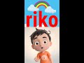 Belajar Membaca dan Mengeja Dua Suku Kata riko Untuk Anak balita,paud,tk dan sd #shorts