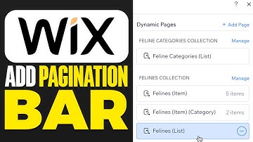 How To Add Pagination Bar To WIX (2025)