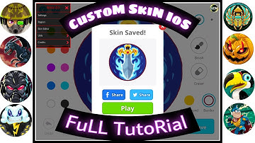 CUSTOM SKIN IOS TUTORIAL | (AGAR.IO MOBILE) NO JAILBREAK 2025 MODE MENU IPA