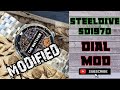 Modifying my SteelDive SD1975 Tuna - Dial Mod | The Watcher