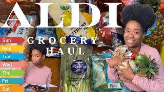 ALDI GROCERY HAUL WITH PRICES | 1 WEEK MEAL PLAN | BREAKFAST LUNCH AND DINNER