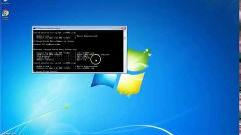 IPCONFIG in Windows 7