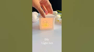 DIY magic light box #crafts #diy #giftcraftideas #lightbox #giftbox #magicbox