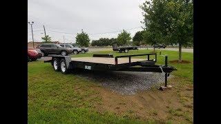 2018 Car Mate 8x18 Angle Iron Car Trailer in DuBois, PA