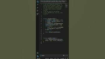 How to decode jwt token in javascript without using a library?