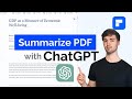 Summarize pdf with chatgpt