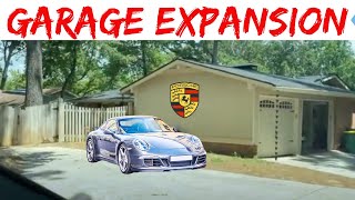 Adding a 3 car garage to our home-Screened in porch? Adding value to your home!