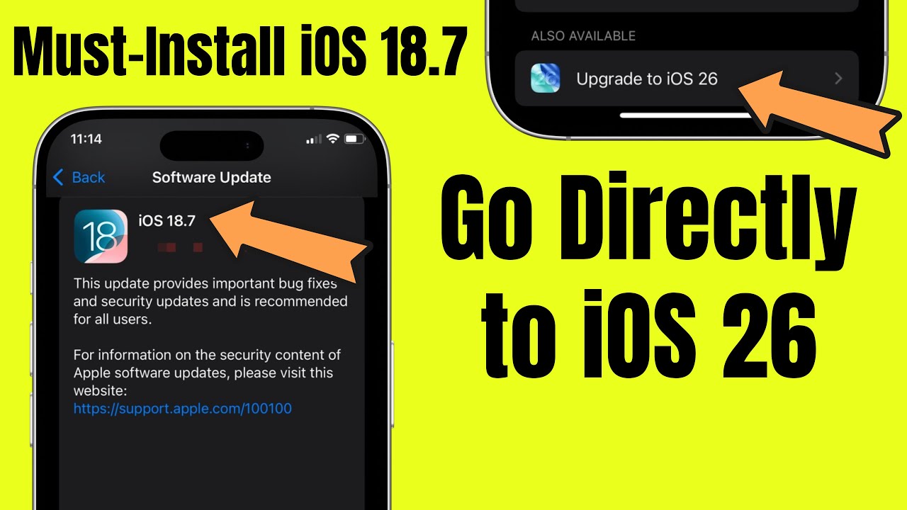 Should You Install iOS 18.7 First or Jump Straight to iOS 26?