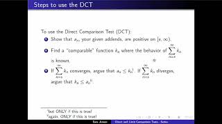 DCT for Series