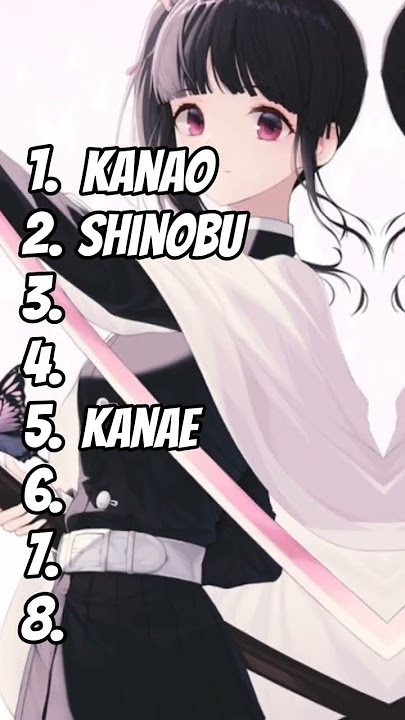 Ranking Demon Slayer girls by my favorites Edit || Kanao Shinobu Mitsuri Aoi Kanae #kanao