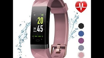 LETSCOM Fitness Tracker Color Screen HR, Activity Tracker with Heart Rate Monitor