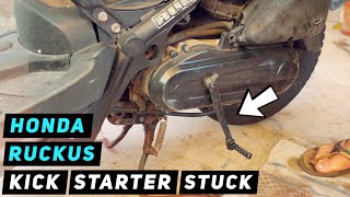 Honda Ruckus / Zoomer - kick starter stuck? Let's repair it! | Mitch's Scooter Stuff