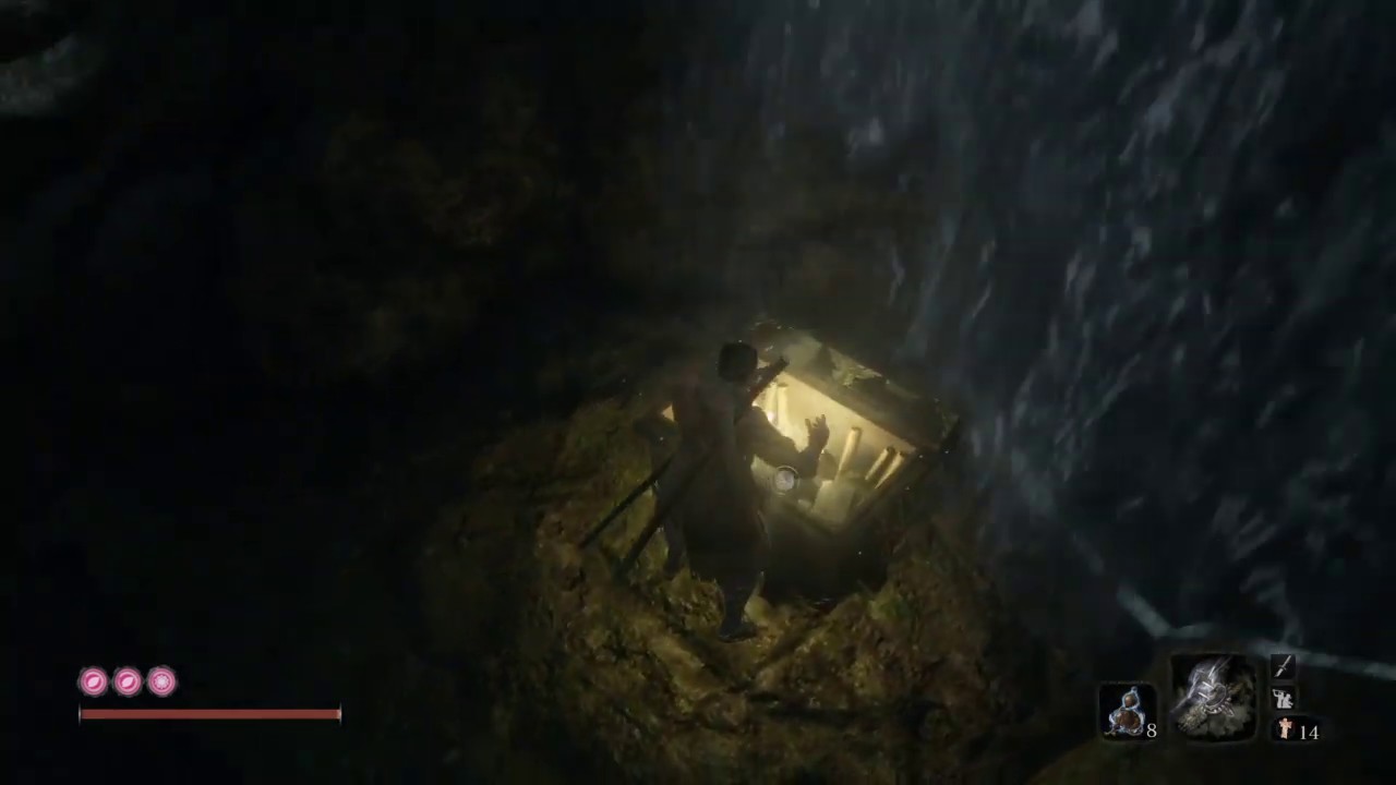 Sekiro (Secret Chest At End Of Waterfall The Water Mill)