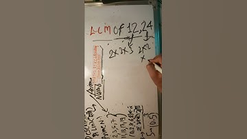 LCM of 12 and 24 in Hindi #maths #LCMandHCF #shortvideo #KclAcademy @kclacademysurendrakhilery
