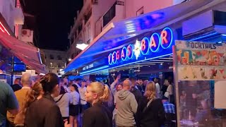 ALBUFEIRA Nightlife 11.15pm - BUSY Ending......