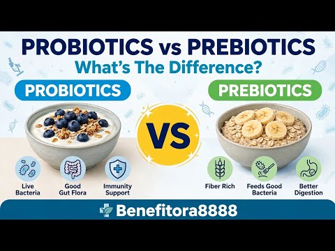 Probiotics vs Prebiotics: What's the Difference? | Gut Health Explained 