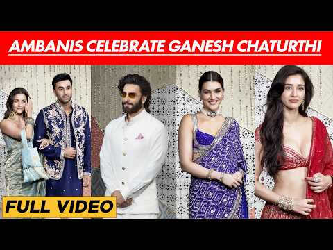 Alia-Ranbir Arrive Hand-In-Hand, Ranveer Goes Solo, Kriti & Disha Glam Up Ambani’s Ganpati Puja