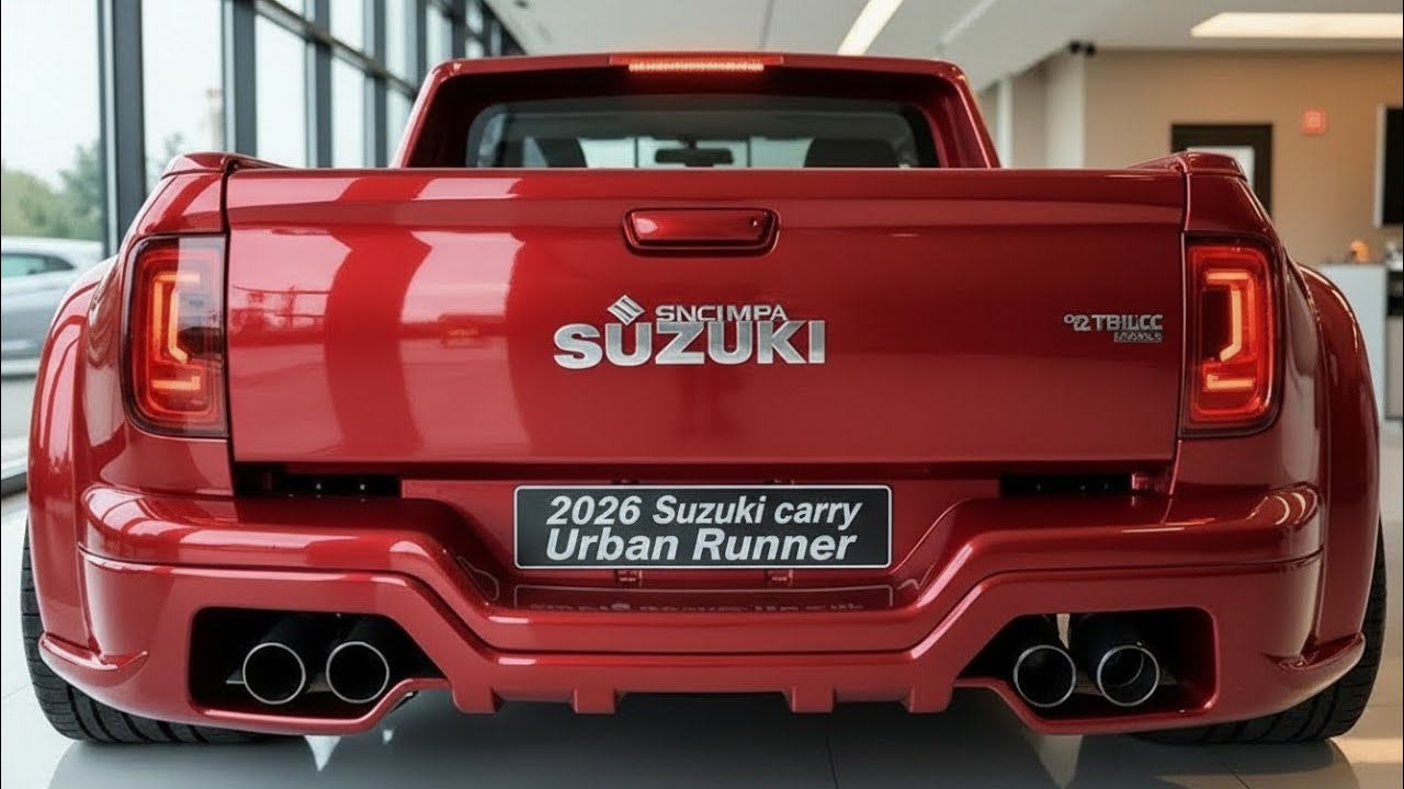 2026 Suzuki Carry Urban Runner Red Pickup | Full Review & Features