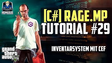 RageMP Scripting Tutorial #29 - Inventarsystem mit CEF #3 [C#/Javascript] [Deutsch]