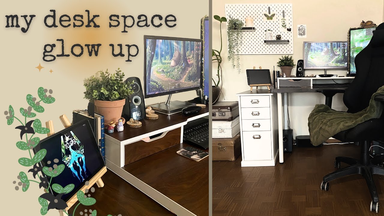 ✨ My Desk Glow Up ✨ // new decor & clean up