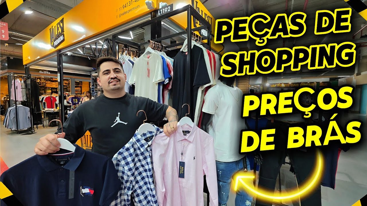 PREÇO DE BRÁS COM QUALIDADE DE SHOPPING! VALESI PREMIUM, A FONTE DE MODA MASCULINA PREMIUM NO BRÁS